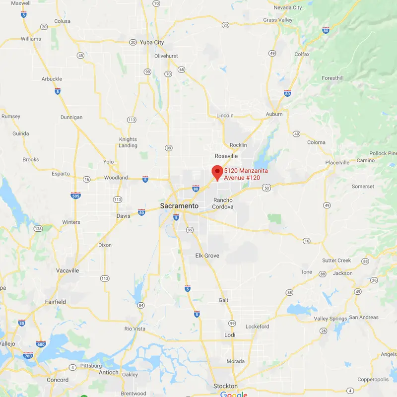 Sacramento Location Map
